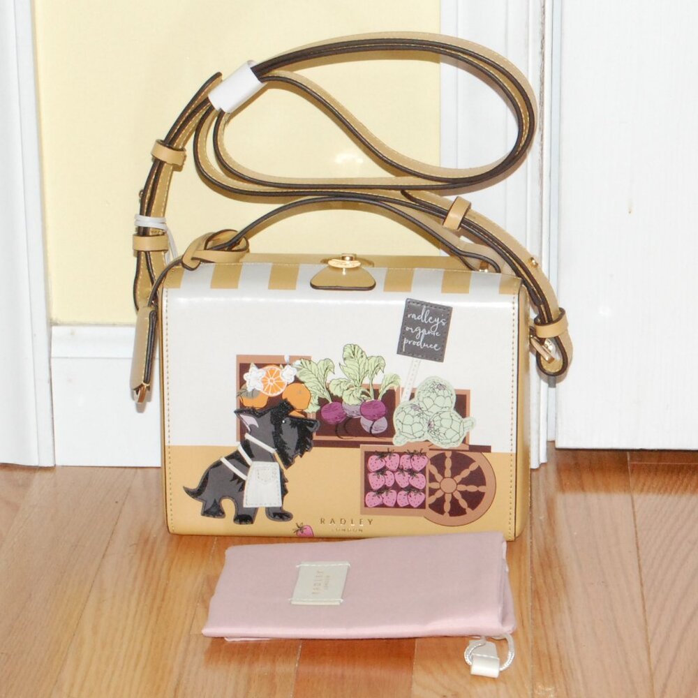 NWT - Radley London Lovely Jubbly Small Leather Grab Satchel Bag